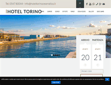 Tablet Screenshot of hoteltorinocesenatico.it
